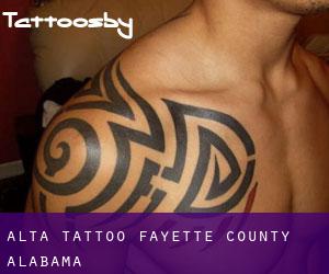 Alta tattoo (Fayette County, Alabama)