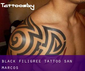 Black Filigree Tattoo (San Marcos)