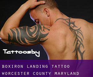 Boxiron Landing tattoo (Worcester County, Maryland)
