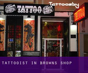 Tattooist in Browns Shop